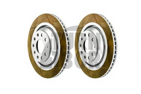 Dixcel FS Slotted Front Brake Discs Golf 6 R - R32 - S3 8P - TT 8J & Leon 2 Cupra 310mm 
