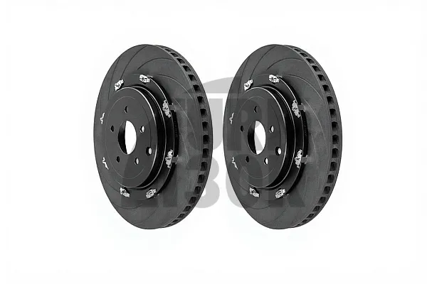 Dixcel FS Slotted Rear Brake Discs Nissan R35 GTR 380mm 